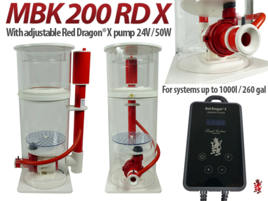 Royal Exclusiv Mini Bubble King skimmers with Red Dragon X pump