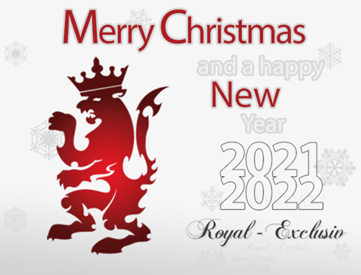 Royal Exclusiv Red Dragon Bubble King Dreambox we wish a merry christmas and a happy new year
