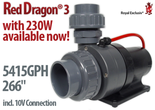 Royal Exclusiv Red Dragon 3 pump with 230W