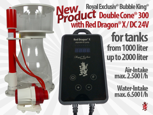 Royal Exclusiv Bubble King Double Cone 300 with Red Dragon X 24V