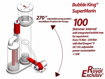 Bubble King� Supermarin 100 with Red Dragon X DC 12V with integrated degassing chamber