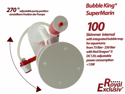 Bubble King� Supermarin 100 with Red Dragon X DC 12V with integrated degassing chamber