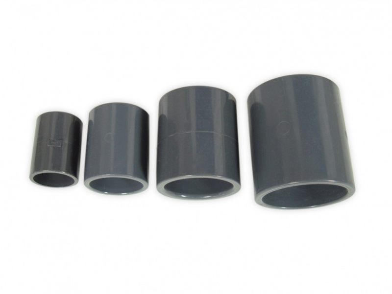 PVC pipe socket grey diameter Ø 32 mm - 1 inch